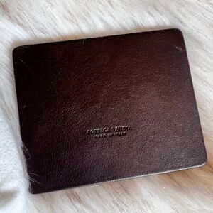 Bottega leather pocket mirror